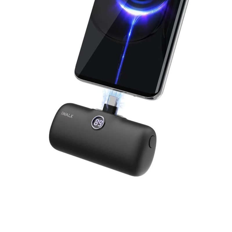iWALK LinkPod Portable Charger 4800mAh Power Bank - Black - مزود طاقة